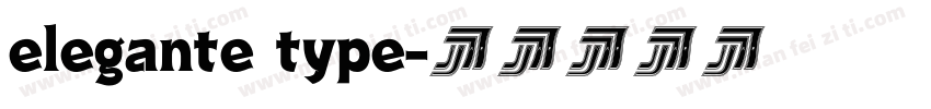 elegante type字体转换